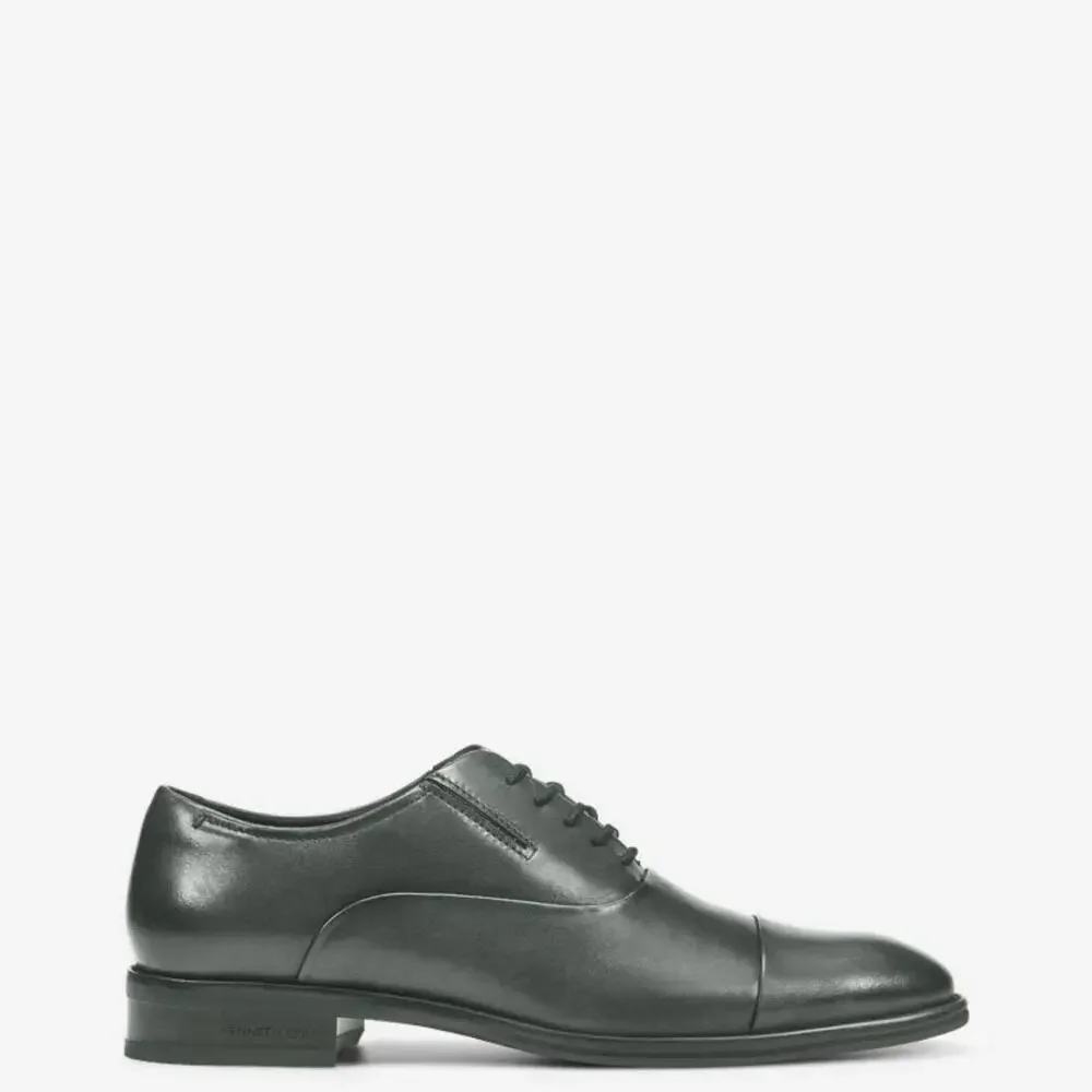 Kenneth Cole Tully Oxford Men's US 11 W Dark Gray Cap Toe Dress Shoes ZOGG3731